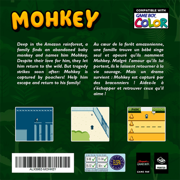 Jeu Mohkey - cartouche Gameboy Color version collector – Image 3